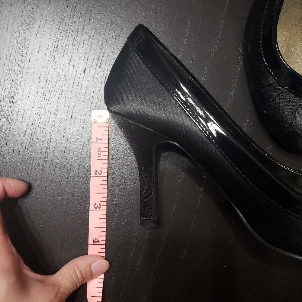 🆕️ Charlotte Russe Satin Black Heel - Picture 5 of 7